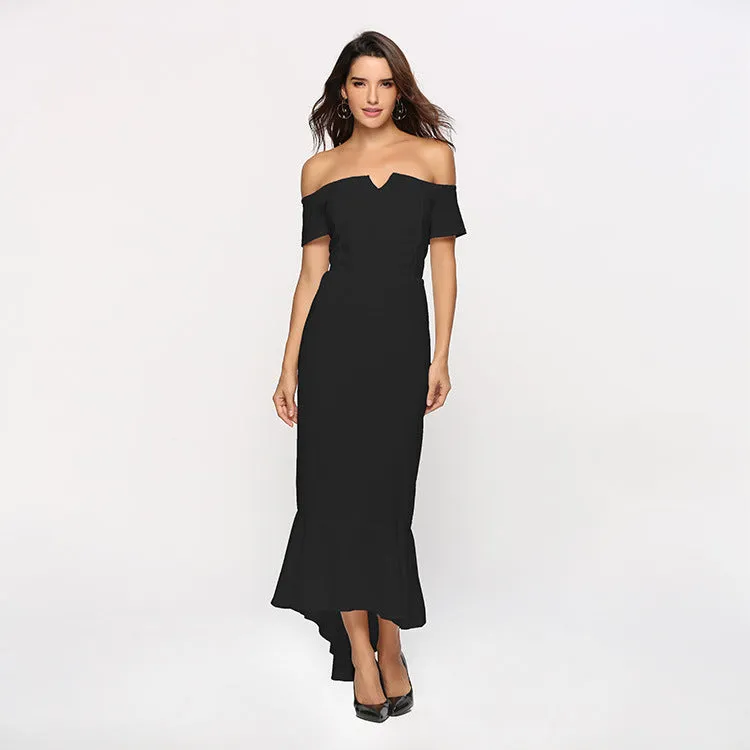 Women Wholesale V-Neck Strapless Dresses