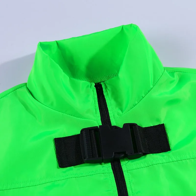 Women's Casual Zipper Long Sleeve Elastic Jacket